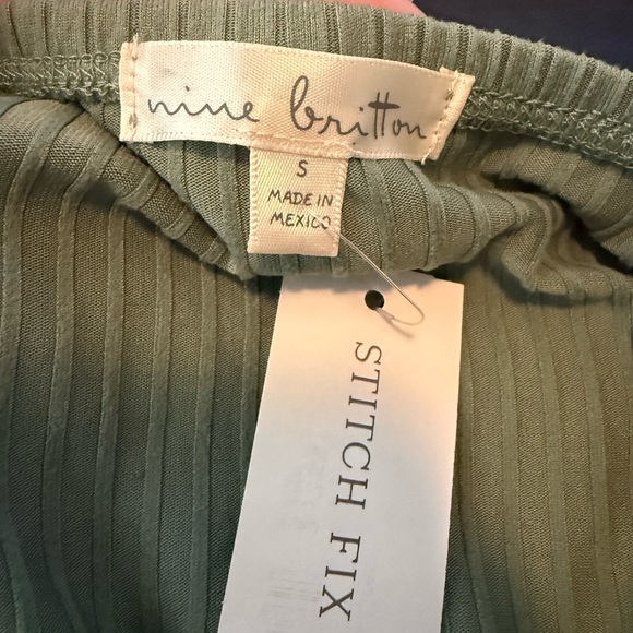 Nine Britton Sage Green Wrap Mini Dress NWT - Picture 8 of 10